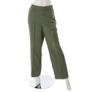 Alfred Dunner Green Pull On Pants/Slacks, Size 14
